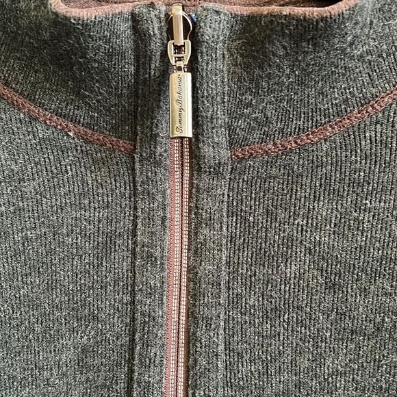 Tommy Bahama Reversible Half Zip Pullover - Picture 6 of 6